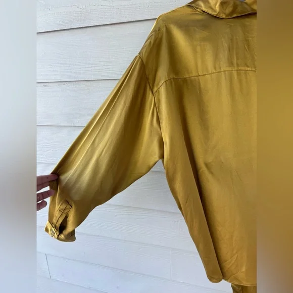 RONNY KOBO Taliah Tie-Front Silk Blouse in XS - Picture 6 of 8